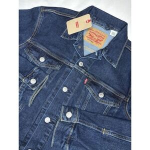 Levi's Strauss Button Cotton Adult Small Blue Denim Trucker‎ Jean Jacket Men's